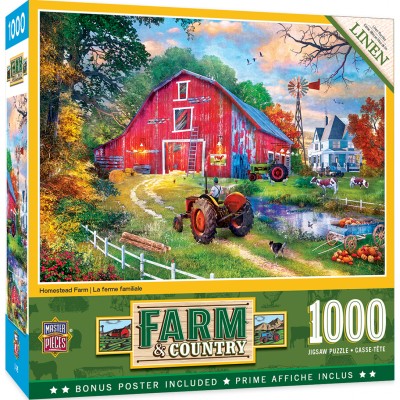 Puzzle Master-Pieces-72114 Homestead Farm