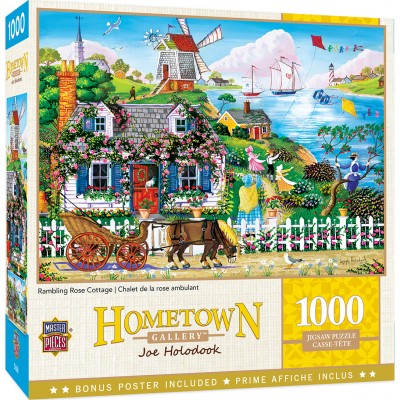 Puzzle Master-Pieces-72124 Rambling Rose Cottage
