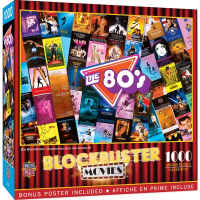 Puzzle Master-Pieces-72203 Blockbuster Movies - 80's