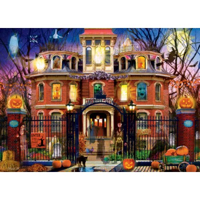 Puzzle Master-Pieces-72246 Halloween - Geisterhaus auf dem Hügel
