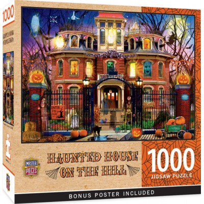 Puzzle Master-Pieces-72246 Halloween - Geisterhaus auf dem Hügel