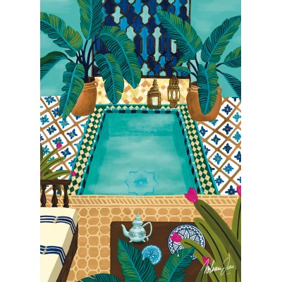 Puzzle Pieces-Peace-F-00008 Blue Riad