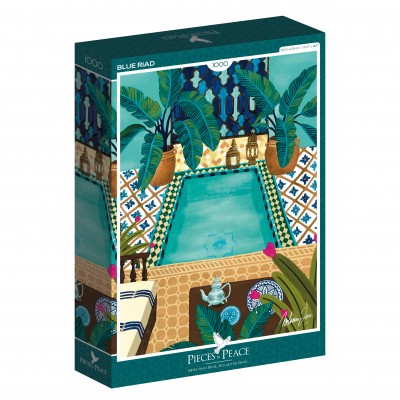 Puzzle Pieces-Peace-F-00008 Blue Riad