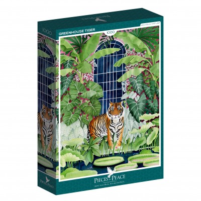Puzzle Pieces-Peace-F-00033 Tiger im Gewächshaus