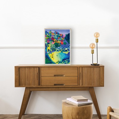 Puzzle Pieces-Peace-F-00056 Entlegenes Dorf