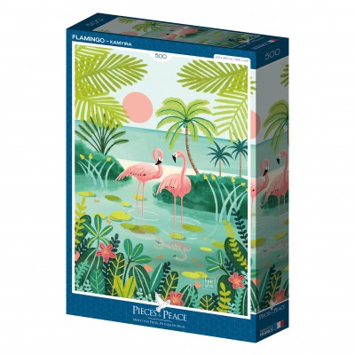 Puzzle Pieces-Peace-F-00076 Flamingo