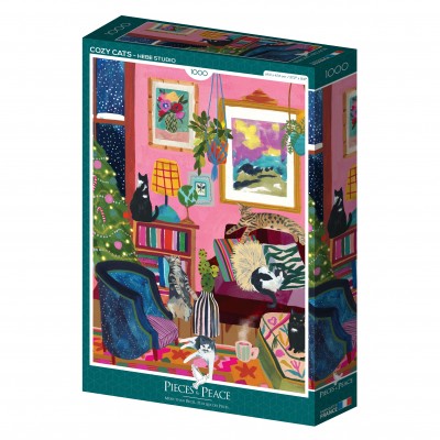 Puzzle Pieces-Peace-F-00115 Gemütliche Katzen