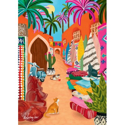 Puzzle Pieces-Peace-F-00120 Marrakech Souk