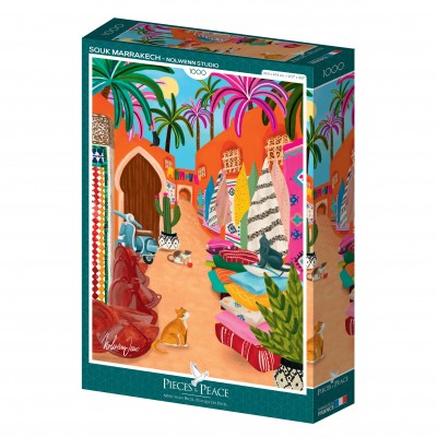Puzzle Pieces-Peace-F-00120 Marrakech Souk