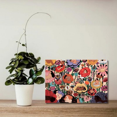 Puzzle Pieces-Peace-F-00152 Flower Women