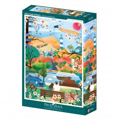 Puzzle Pieces-Peace-F-00181 Welcome Spring