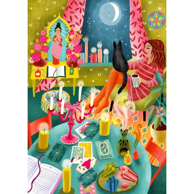 Puzzle Pieces-Peace-F-00194 Magical Moonlight Reading Room