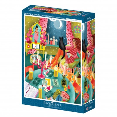 Puzzle Pieces-Peace-F-00194 Magical Moonlight Reading Room