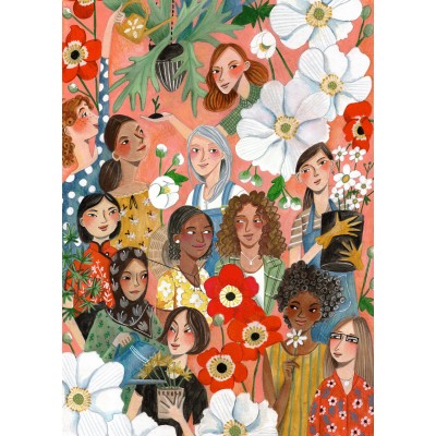 Puzzle Pieces-Peace-F-00208 Women Gardening