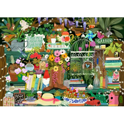 Puzzle Pieces-Peace-F-00227 Bibliothek des Gärtners