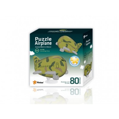 Pintoo-E5187 3D Airplane Puzzle - Camouflage