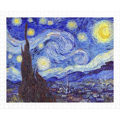 Pintoo-H1758 Puzzle aus Kunststoff - Vincent Van Gogh - The Starry Night, June 1889