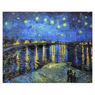 Pintoo-H1761 Puzzle aus Kunststoff - Vincent Van Gogh - Starry Night Over The Rhone, 1888