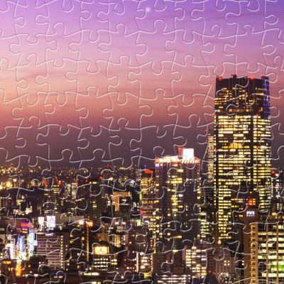 Pintoo-H1769 Puzzle aus Kunststoff - Tokyo Tower, Japan