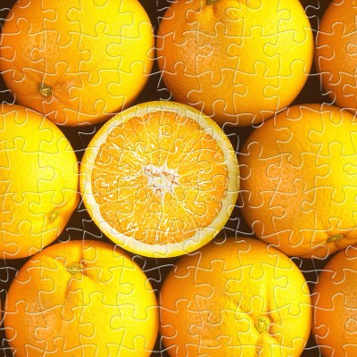 Pintoo-H1992 Puzzle aus Kunststoff - Fruits - Orange