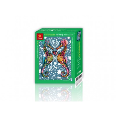 Pintoo-P1107 Puzzle en Plastique - The Colorful Hippocampus