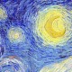 Puzzle aus Kunststoff - Vincent Van Gogh - The Starry Night, June 1889