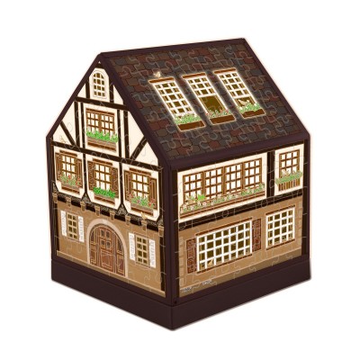 Pintoo-R1006 3D Puzzle - House Lantern - Half-Timbered House