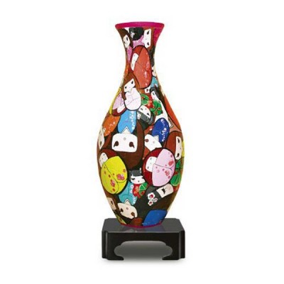 Pintoo-S1010 3D Puzzle Vase - Japanische Puppen