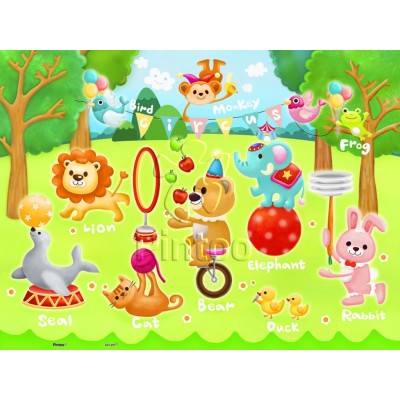 Pintoo-T1017 Plastic Puzzle - Circus in the Forest