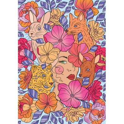 Puzzle Hachette-Puzzle-0016 Amour Floral