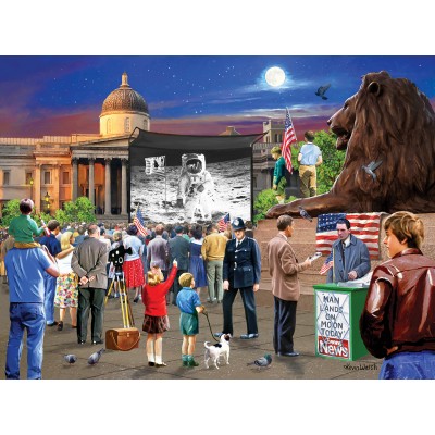 Puzzle Sunsout-13327 Kevin Walsh - Moon Landing 1969