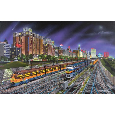 Puzzle Sunsout-21385 Robert West : Chicago Nights