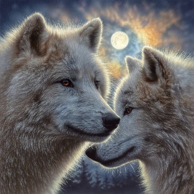 Puzzle Sunsout-21821 Moonlight Mates