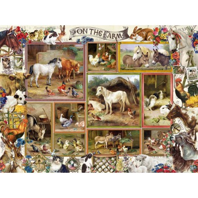 Puzzle Sunsout-27256 XXL Teile - Barbara Behr - On the Farm