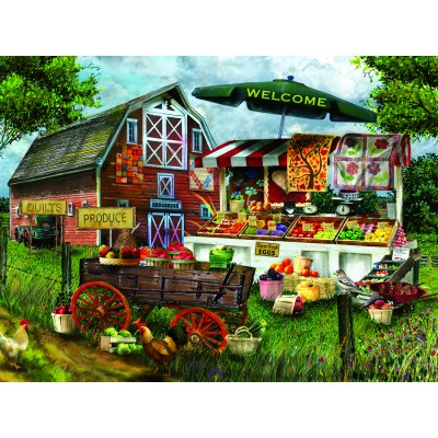 Puzzle Sunsout-28773 Tom Wood - Fresh Country Produce