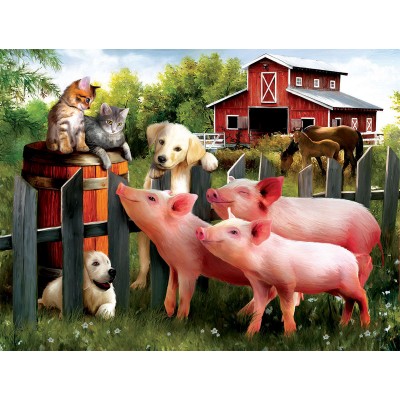 Puzzle Sunsout-28870 XXL Teile - Making New Friends