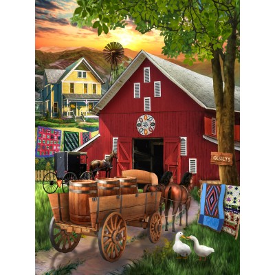 Puzzle Sunsout-29736 Pièces XXL - Paradis Amish