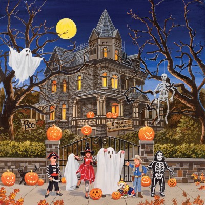 Puzzle Sunsout-30425 William Vanderdasson - Beware Haunted House