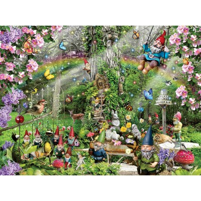 Puzzle Sunsout-35088 Lori Schory - Gnomes Playground