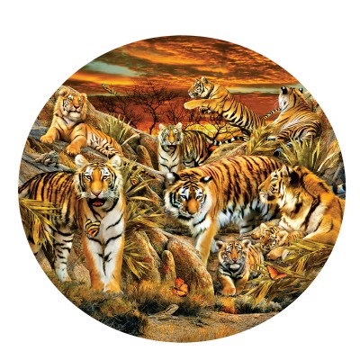 Puzzle Sunsout-35124 XXL Pieces - Lori Schory - Tigers Galore