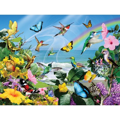 Puzzle Sunsout-35129 XXL Teile - Lori Schory - Hummingbirds at the Beach