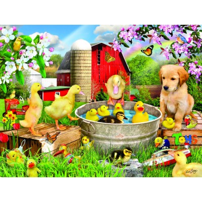 Puzzle Sunsout-35223 Pièces XXL - Bain de Jouets