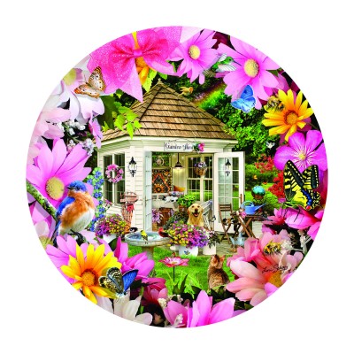 Puzzle Sunsout-35254 Abri de Jardin en Fleur