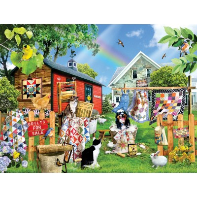 Puzzle Sunsout-35263 XXL Teile - Quilt-Waschtag