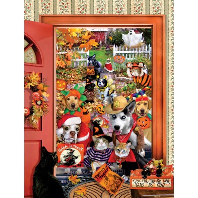 Puzzle Sunsout-35276 Pièces XXL - Lori Schory - Mendiants d'Halloween