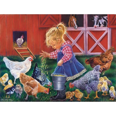 Puzzle Sunsout-35886 XXL Pieces - Little Farm Girl