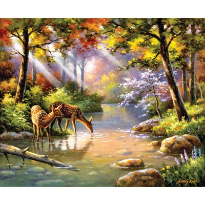 Puzzle Sunsout-36597 Sung Kim - Doe Re Me Creek