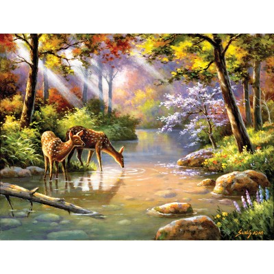 Puzzle Sunsout-36599 XXL Pieces - Doe Re Me Creek