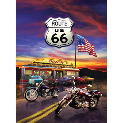 Puzzle Sunsout-37122 Greg Giordano - Route 66 Diner