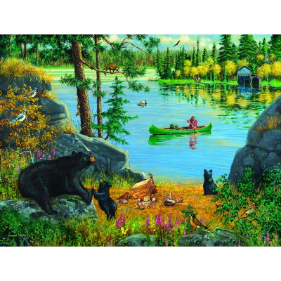 Puzzle Sunsout-37241 XXL Pieces - Bear Family Picnic